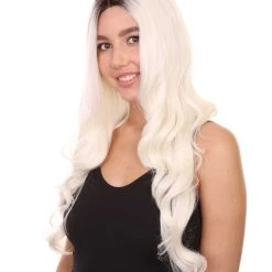 Scarlett Women's Long Length Lace Front Wavy Dark Roots - Adult Fashion Wigs | Nunique | Nunique