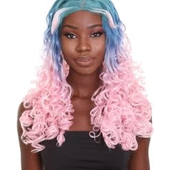 Women's Two Tone Lace Front Curls With Heart Curled Bangs | Nunique