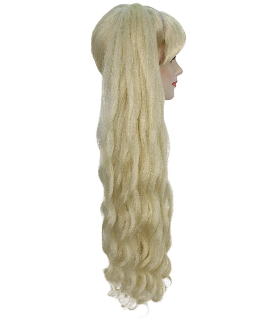 Women's Two-Tone Extra High Pigtails With Wavy Texture And Bangs Blonde | Fashion Wig | Nunique 5 Women's Two-Tone Extra High Pigtails With Wavy Texture And Bangs Blonde | Fashion Wig | Nunique