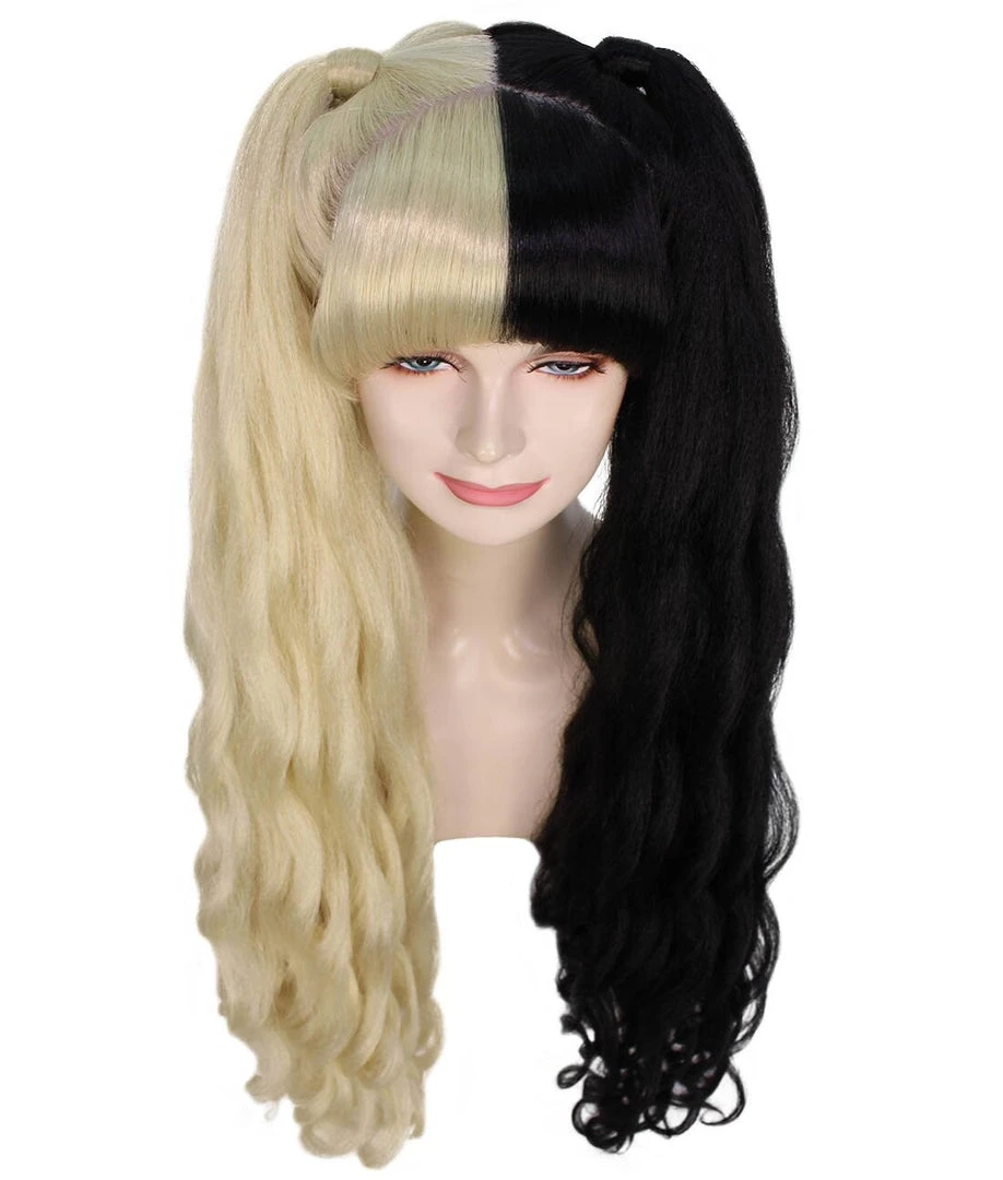 Women's Two-Tone Extra High Pigtails With Wavy Texture And Bangs Blonde | Fashion Wig | Nunique 7 Women's Two-Tone Extra High Pigtails With Wavy Texture And Bangs Blonde | Fashion Wig | Nunique