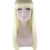 HPO Adult Women's Long Bob Wig, Blonde | Premium Breathable Capless Cap