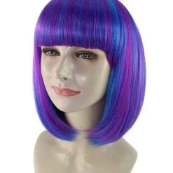 BC Adult Women's Multi Color Straight Shoulder Length Trendy Bob Wig